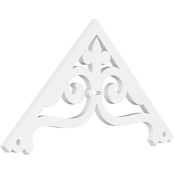Ekena Millwork Pitch Finley Architectural Grade PVC Gable Pediment, 36"W x 18"H x 1"P (12/12) GPP036X018X100FIN - main
